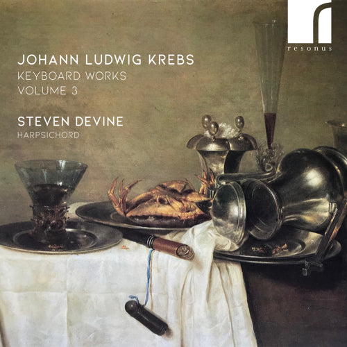Johann Ludwig Krebs: Keyboard Works, Volume 3 - Steven Devine (harpsichord) - Resonus Classics - RES10329