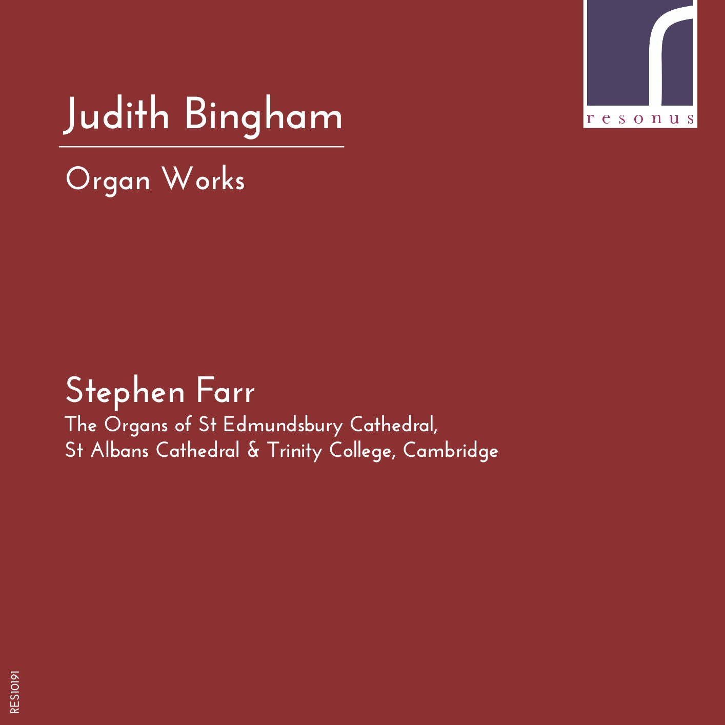 Judith Bingham: Organ Works